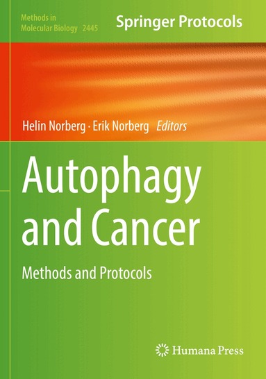 Helin Norberg, Erik Norberg - Autophagy and Cancer, Häftad