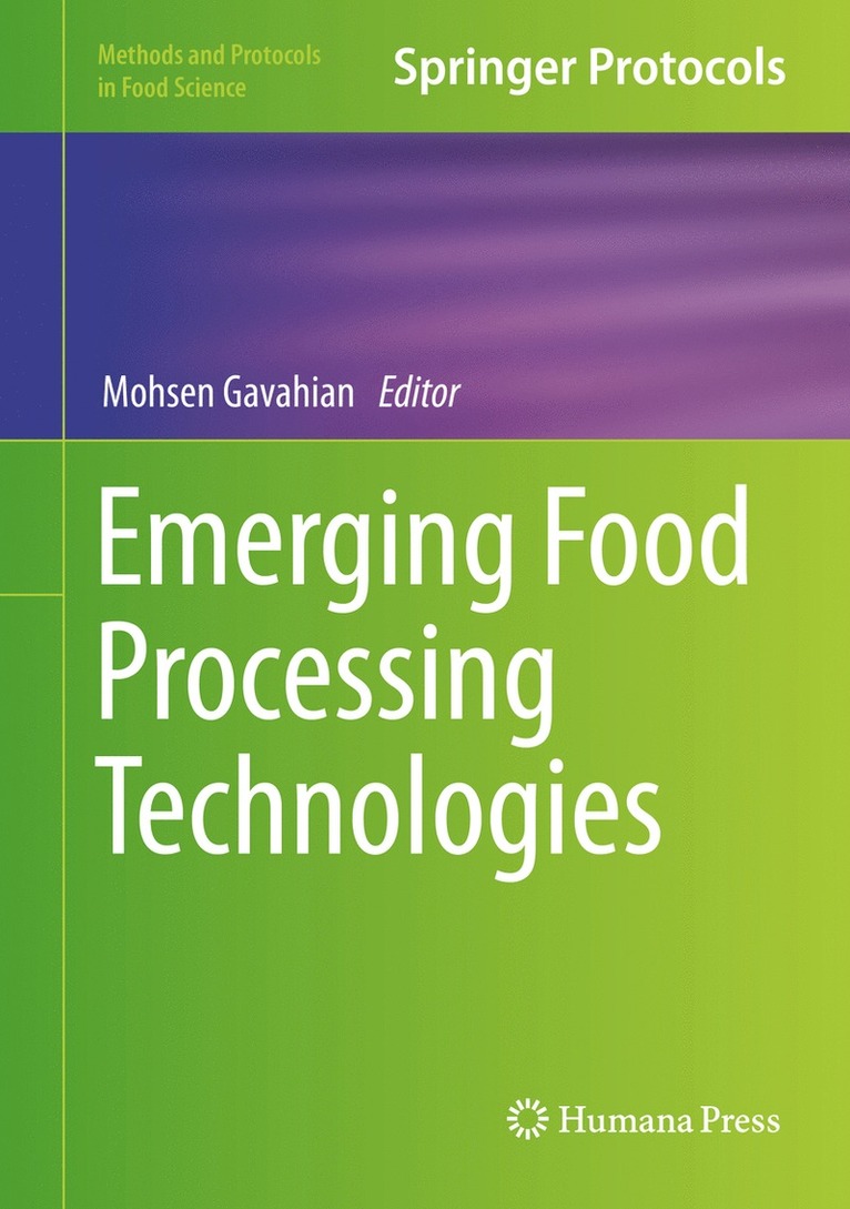 Mohsen Gavahian - Emerging Food Processing Technologies, Inbunden