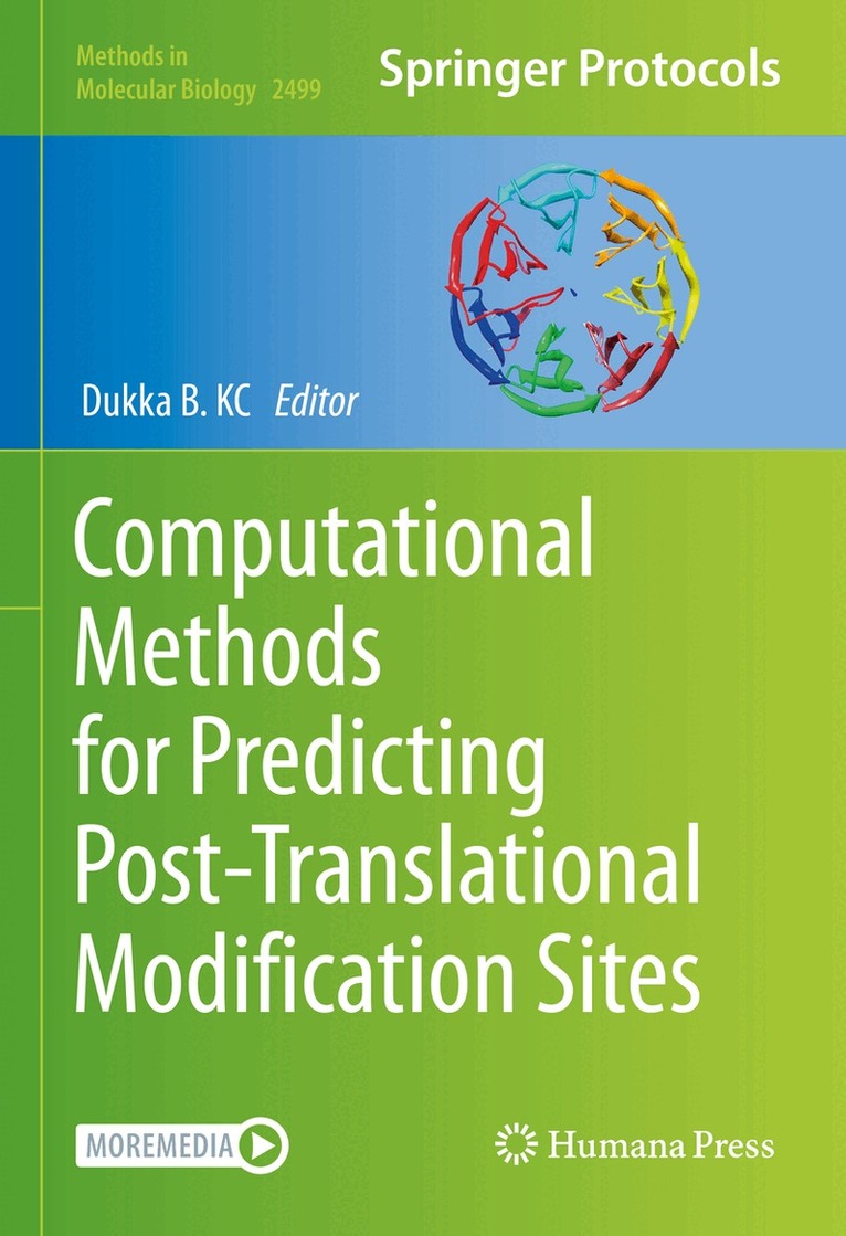 Dukka B. KC - Computational Methods for Predicting Post-Translational Modification Sites, Inbunden