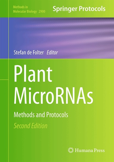 Stefan de Folter - Plant MicroRNAs, Inbunden