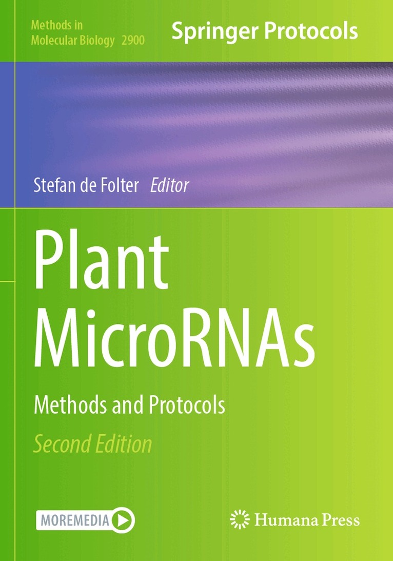 Stefan de Folter - Plant MicroRNAs, Häftad