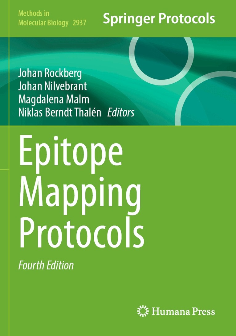 Johan Rockberg, Johan Nilvebrant, Magdalena Malm, Niklas Berndt Thalén - Epitope Mapping Protocols, Häftad. Tillgänglighet: Lägg i varukorg