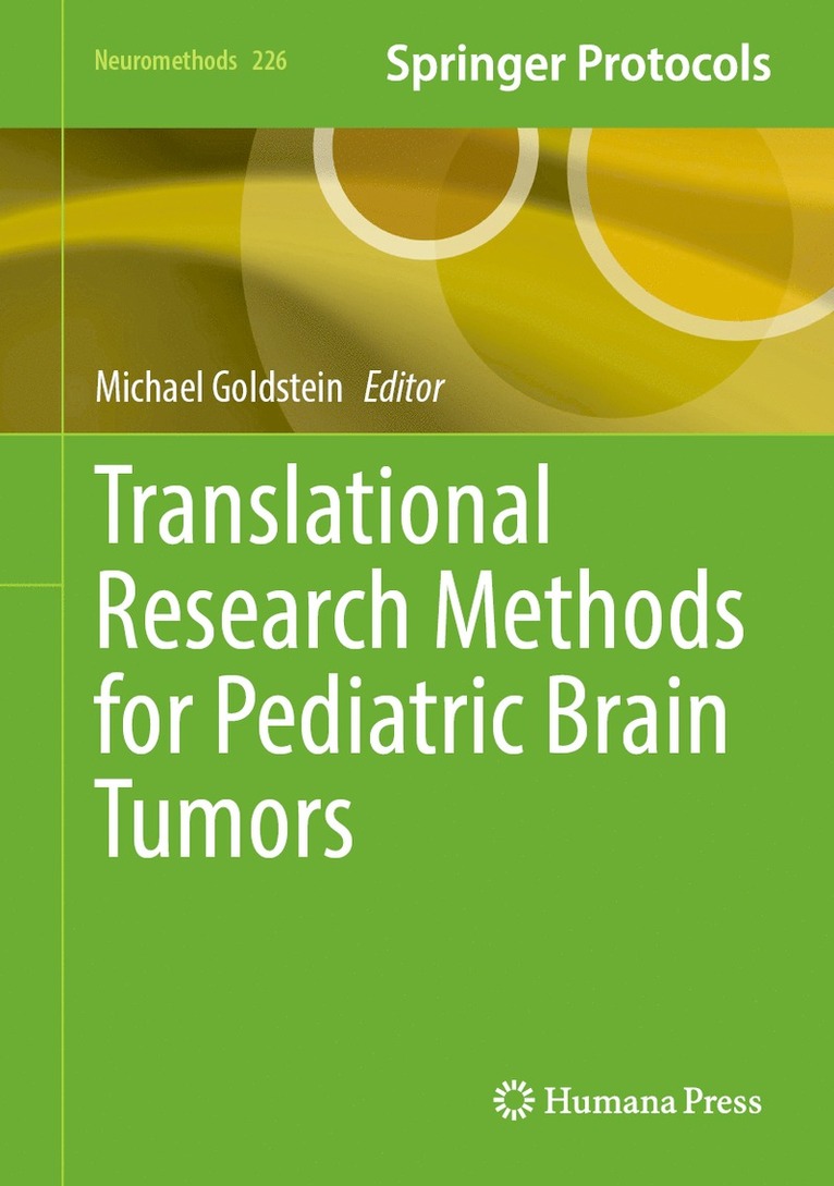 Translational Research Methods for Pediatric Brain Tumors