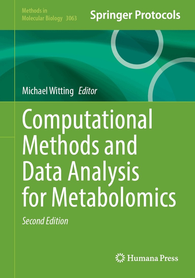 Michael Witting - Computational Methods and Data Analysis for Metabolomics, Inbunden