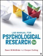Dawn M. McBride, J. Cooper Cutting - Lab Manual for Psychological Research, Häftad