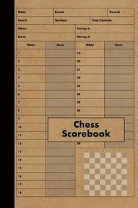 bokomslag Chess Scorebook: 100 Games - Chess Workbook - Notation Scoresheets to Log Scores, Matches, Tournaments and Results - Score Pad