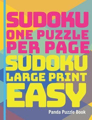 bokomslag Sudoku One Puzzle Per Page - Sudoku Larg