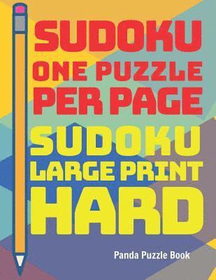 bokomslag Sudoku One Puzzle Per Page - Sudoku Larg