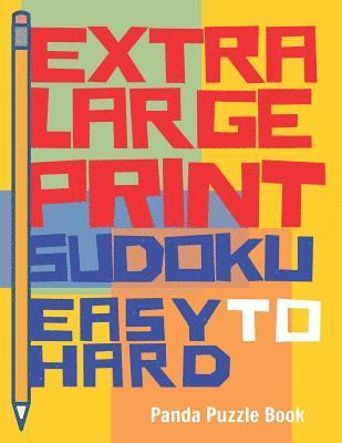 bokomslag Extra Large Print Sudoku Easy To Hard: S