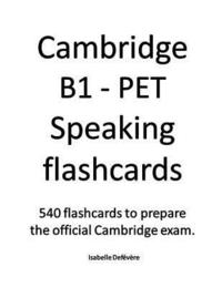 bokomslag Cambridge B1 - PET Speaking flashcards