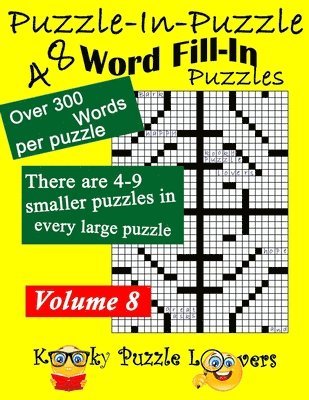 bokomslag Puzzle-in-Puzzle Word Fill-In Puzzles, Volume 8: 48 Puzzles