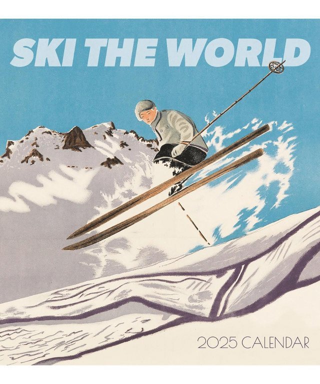 Ski The World 2025 Wall Calendar 1