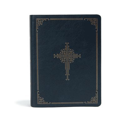 Csb Bibles By Holman - CSB Ancient Faith Study Bible, Navy LeatherTouch, Inbunden