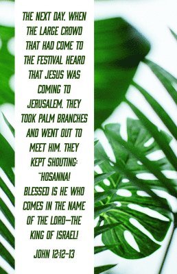 Palm Sunday Bulletin: Blessed Is the King of Israel (Package of 100): John 12:12-13 (Csb) 1