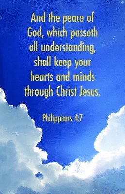 Funeral Bulletin: And the Peace (Package of 100): Philippians 4:7 (Kjv) 1
