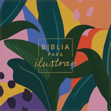 bokomslag RVR 1960 Biblia para ilustrar, floral símil piel