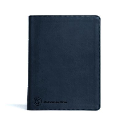 CSB Bibles by Holman - CSB Life Counsel Bible, Slate Blue LeatherTouch, Inbunden
