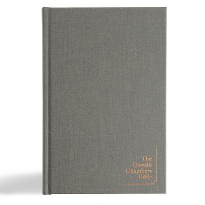 CSB Oswald Chambers Bible, Cloth Over Board