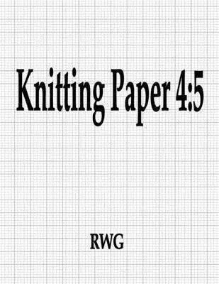 Rwg - Knitting Paper 4, Häftad