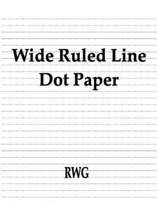 bokomslag Wide Ruled Line Dot Paper