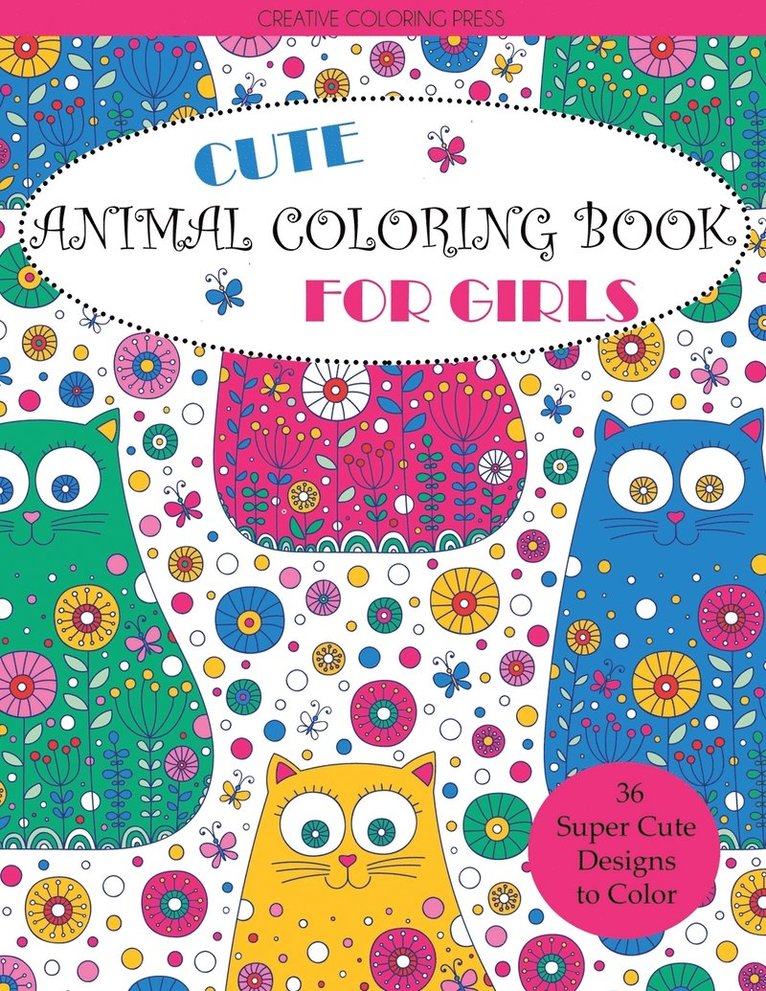 Cute Animal Coloring Book for Girls 1