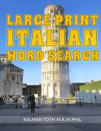 bokomslag Large Print Italian Word Search