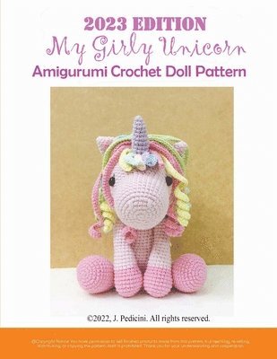 bokomslag 2023 My Girly Unicorn Amigurumi Crochet Doll Pattern