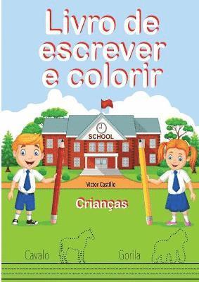 bokomslag Livro de Escrever e Colorir (Edio em letras grandes)