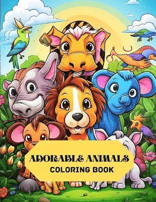 Adorable Animals Coloring Book 1