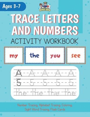 bokomslag Alphabet, Number and Site Words Tracing along with Bonus Alphabet and Site Word Flash Cards!
