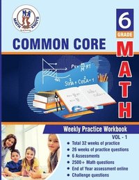 bokomslag Grade 6 Common Core Math