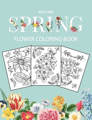 bokomslag Flower Coloring Book