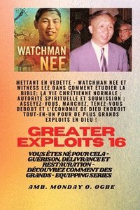 bokomslag Grands Exploits - 16 Mettant en vedette Watchman Nee et Witness Lee dans Comment tudier la Bible..