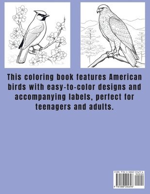 Colorful Feathers: A Teens and Adults Coloring Book of American Birds: A Teens and Adults Coloring Book of American Birds: A Teens and Ad 1