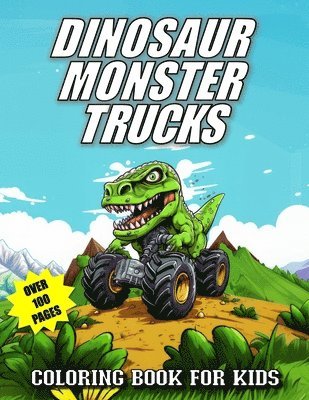 Dinosaur Monster Trucks Coloring Book For Kids 1