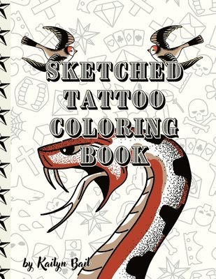bokomslag Sketched Tattoo Coloring Book