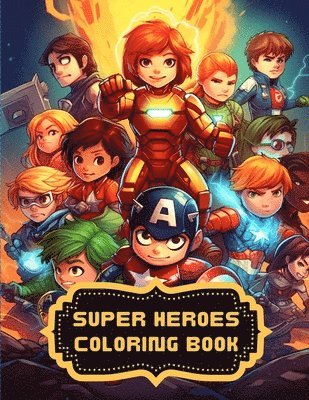 bokomslag Super Heroes Coloring Book