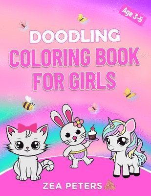 bokomslag Doodling Coloring Book for Girls