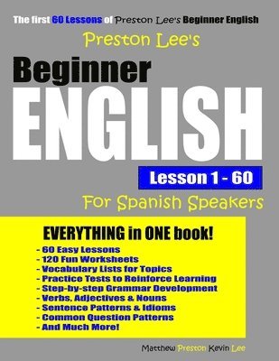 Preston Lee's Beginner English Lesson 1 - 60 For Spanish Speakers 1