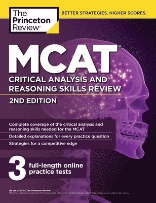 bokomslag MCAT Critical Analysis and Reasoning Skills Review, 2nd Edition