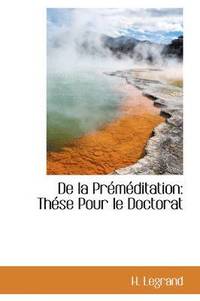 bokomslag de La PR M Ditation: Th Se Pour Le Doctorat