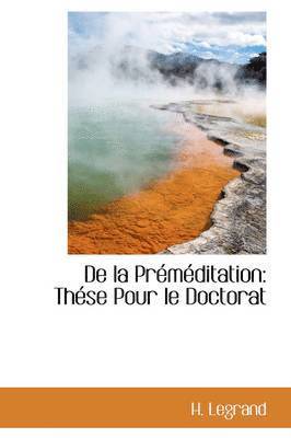 bokomslag de La PR M Ditation: Th Se Pour Le Doctorat