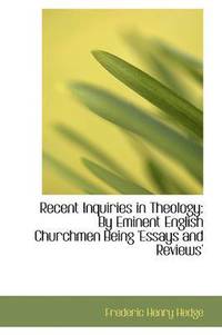 bokomslag Recent Inquiries in Theology