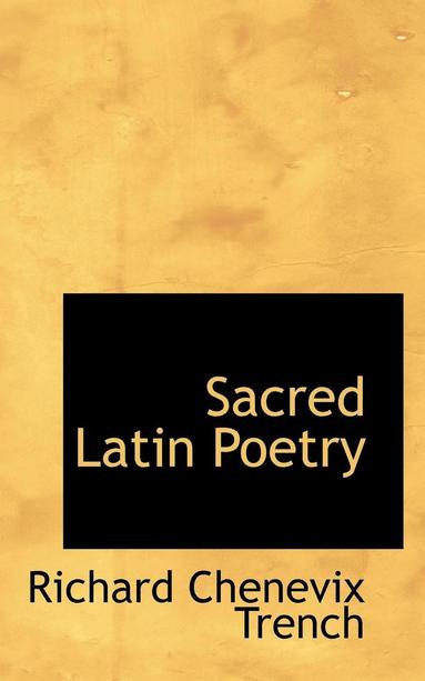 bokomslag Sacred Latin Poetry