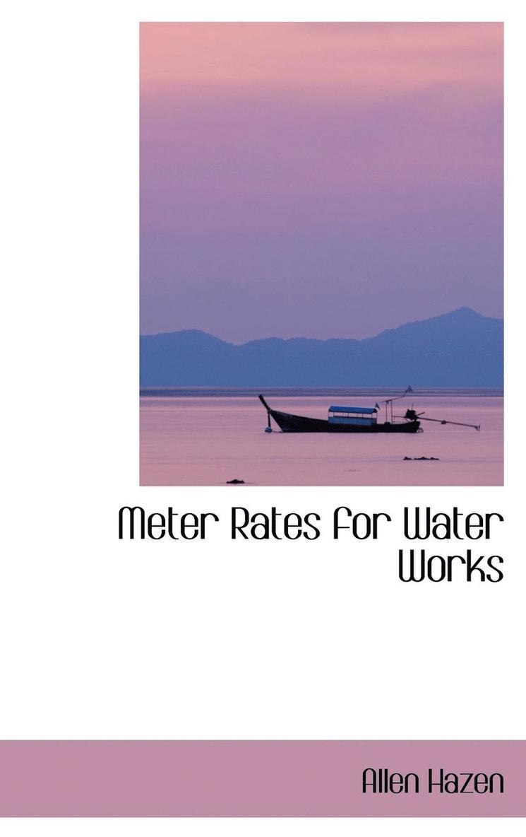 Meter Rates for Water Works 1