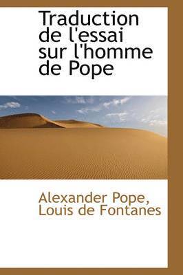 bokomslag Traduction de l'essai sur l'homme de Pope