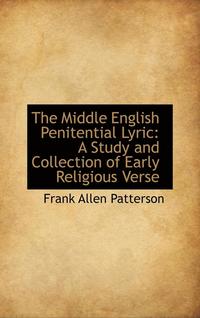 bokomslag Middle English Penitential Lyric
