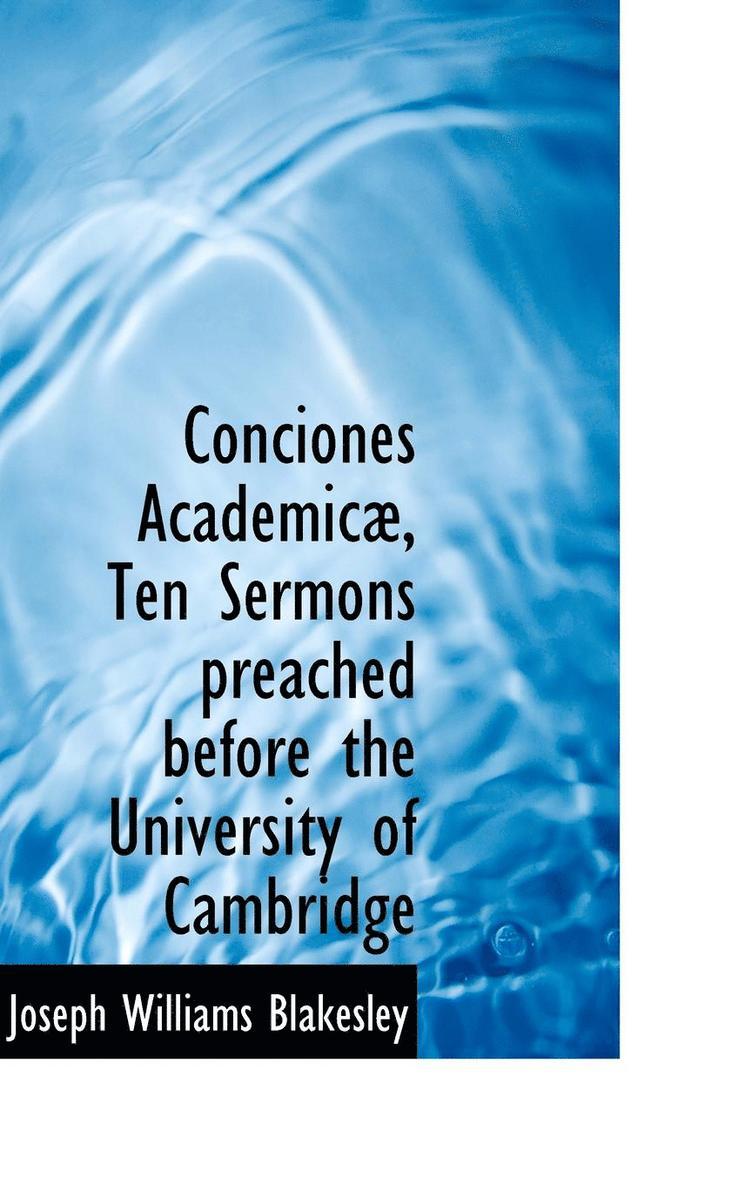 Conciones Academic, Ten Sermons preached before the University of Cambridge 1