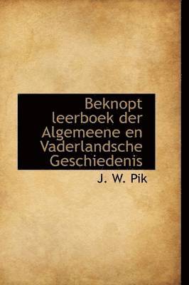 bokomslag Beknopt Leerboek Der Algemeene En Vaderlandsche Geschiedenis