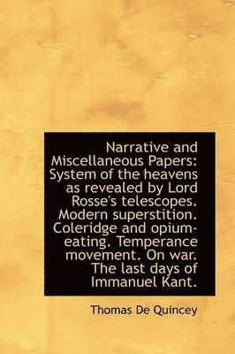 bokomslag Narrative and Miscellaneous Papers